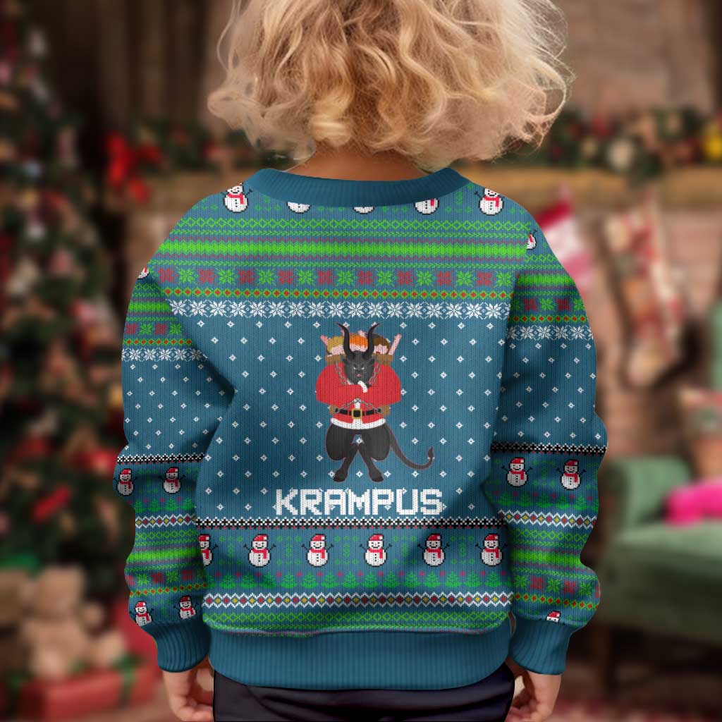 Merry Krampus Christmas Kid Ugly Christmas Sweater Xmas Holiday Patterns - Wonder Print Shop