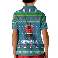 Merry Krampus Christmas Kid Polo Shirt Xmas Holiday Patterns - Wonder Print Shop