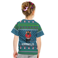 Merry Krampus Christmas Kid T Shirt Xmas Holiday Patterns - Wonder Print Shop