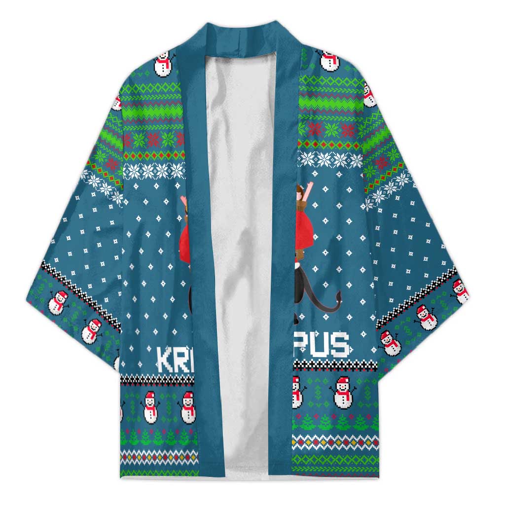 Merry Krampus Christmas Kimono Xmas Holiday Patterns - Wonder Print Shop