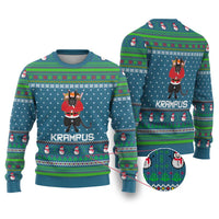 Merry Krampus Christmas Ugly Christmas Sweater Xmas Holiday Patterns - Wonder Print Shop