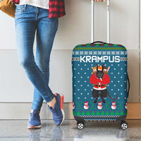 Merry Krampus Christmas Luggage Cover Xmas Holiday Patterns - Wonder Print Shop