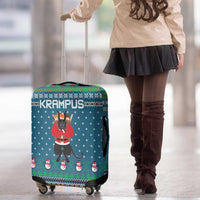 Merry Krampus Christmas Luggage Cover Xmas Holiday Patterns - Wonder Print Shop