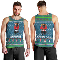 Merry Krampus Christmas Men Tank Top Xmas Holiday Patterns - Wonder Print Shop
