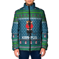 Merry Krampus Christmas Padded Jacket Xmas Holiday Patterns - Wonder Print Shop