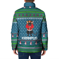 Merry Krampus Christmas Padded Jacket Xmas Holiday Patterns - Wonder Print Shop