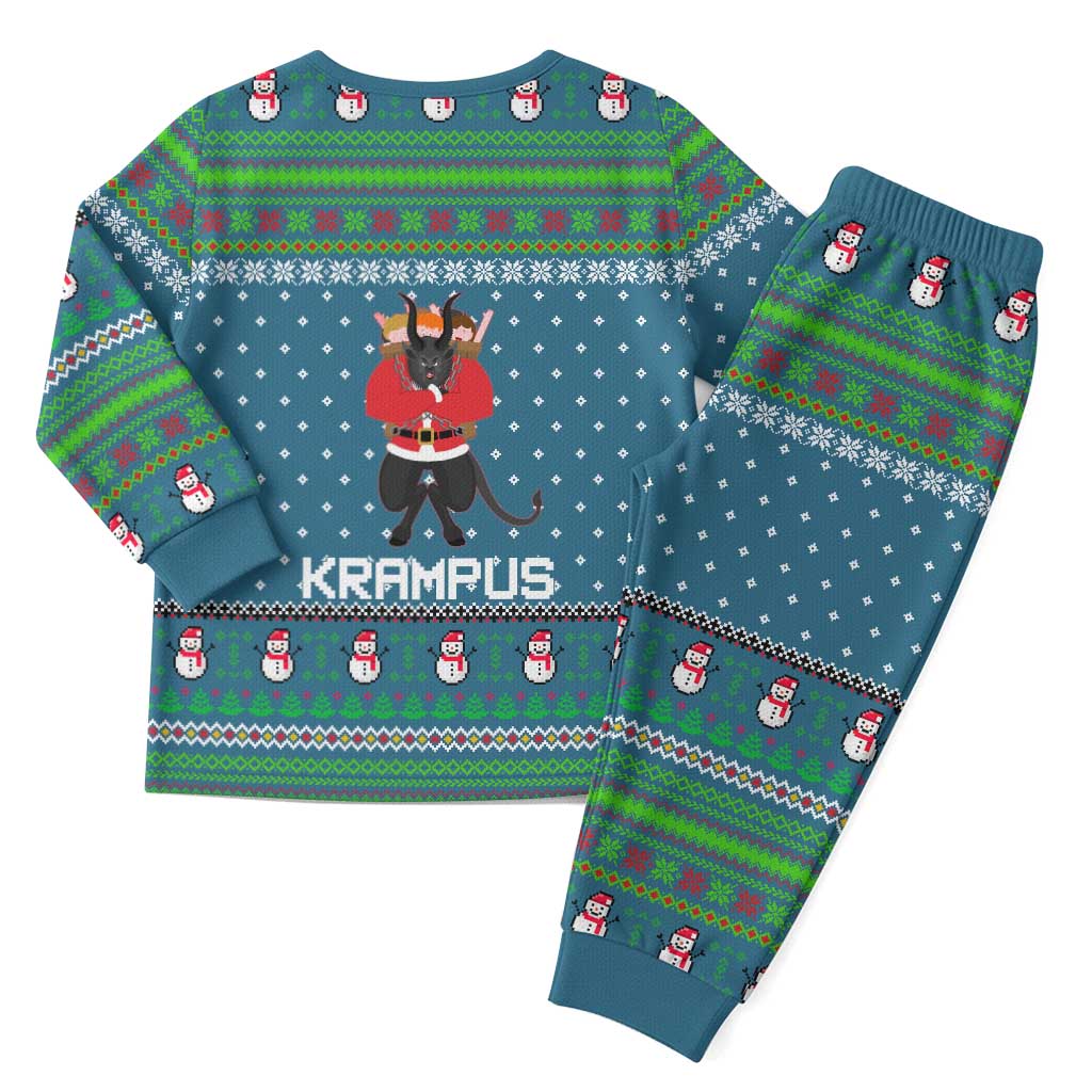 Merry Krampus Christmas Pajama Set Xmas Holiday Patterns - Wonder Print Shop