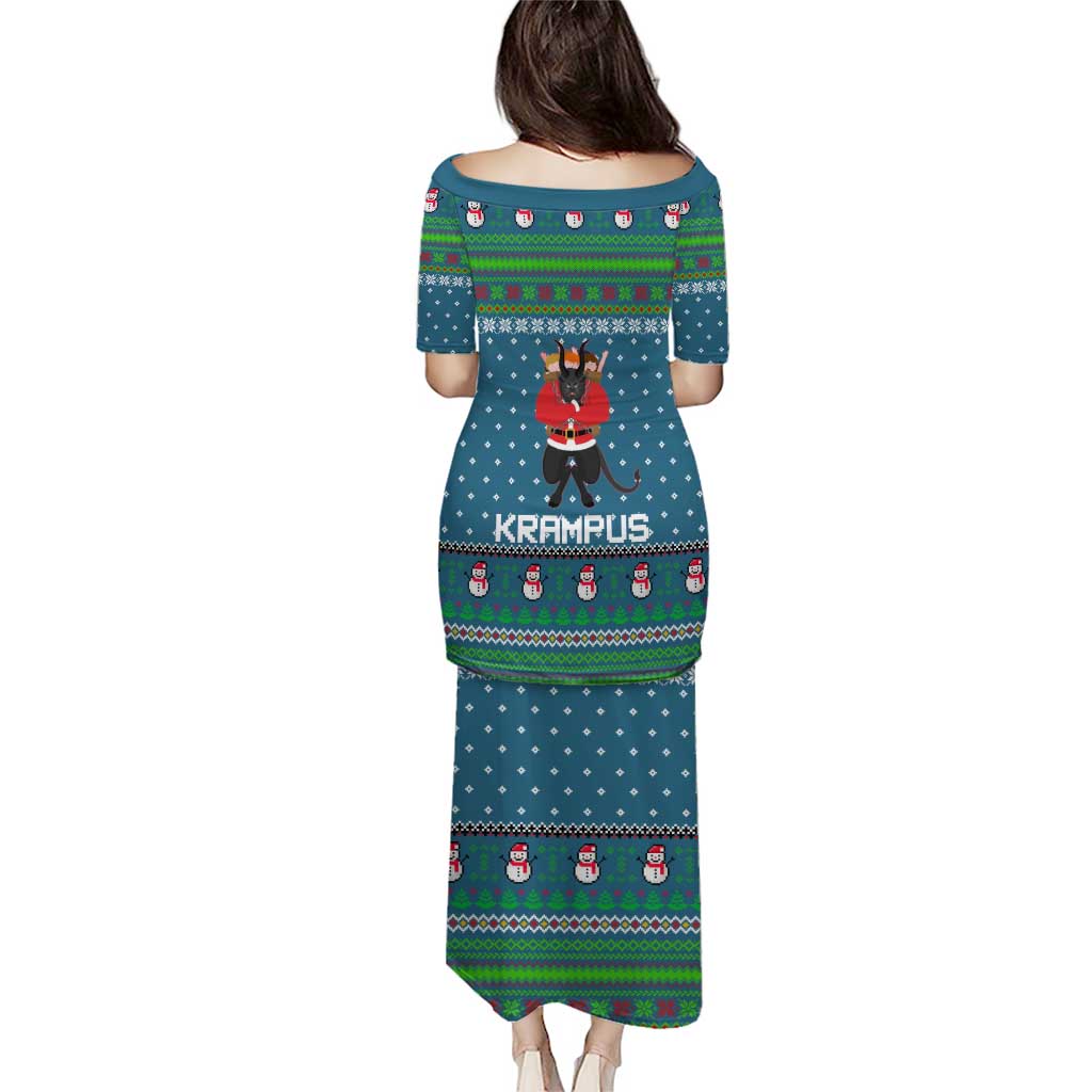Merry Krampus Christmas Puletasi Xmas Holiday Patterns - Wonder Print Shop