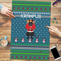 Merry Krampus Christmas Puzzle Xmas Holiday Patterns - Wonder Print Shop