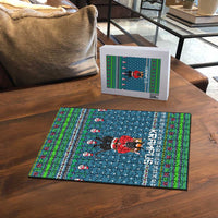 Merry Krampus Christmas Puzzle Xmas Holiday Patterns - Wonder Print Shop