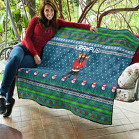 Merry Krampus Christmas Quilt Xmas Holiday Patterns - Wonder Print Shop