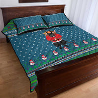Merry Krampus Christmas Quilt Bed Set Xmas Holiday Patterns - Wonder Print Shop
