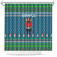 Merry Krampus Christmas Shower Curtain Xmas Holiday Patterns - Wonder Print Shop