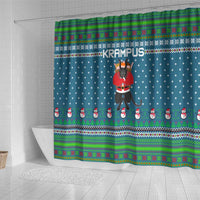 Merry Krampus Christmas Shower Curtain Xmas Holiday Patterns - Wonder Print Shop