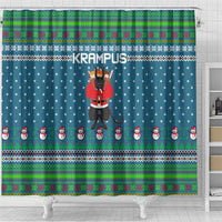 Merry Krampus Christmas Shower Curtain Xmas Holiday Patterns - Wonder Print Shop