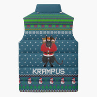 Merry Krampus Christmas Sleeveless Puffer Jacket Xmas Holiday Patterns - Wonder Print Shop