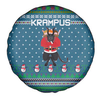Merry Krampus Christmas Spare Tire Cover Xmas Holiday Patterns - Wonder Print Shop