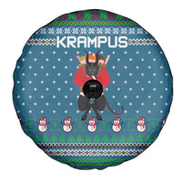 Merry Krampus Christmas Spare Tire Cover Xmas Holiday Patterns - Wonder Print Shop