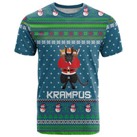 Merry Krampus Christmas T Shirt Xmas Holiday Patterns - Wonder Print Shop