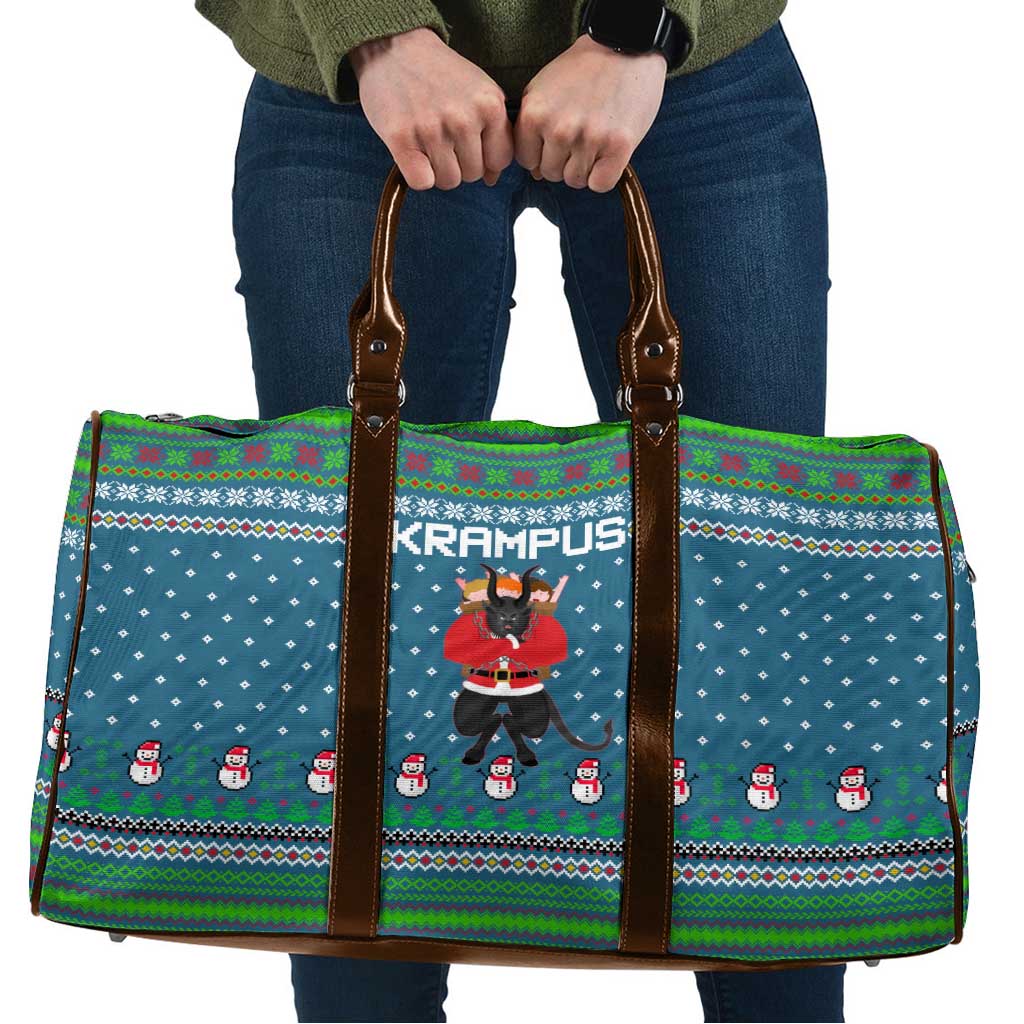 Merry Krampus Christmas Travel Bag Xmas Holiday Patterns - Wonder Print Shop