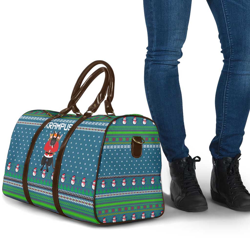 Merry Krampus Christmas Travel Bag Xmas Holiday Patterns - Wonder Print Shop