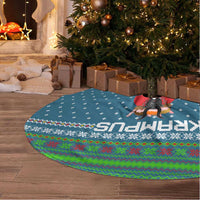 Merry Krampus Christmas Tree Skirt Xmas Holiday Patterns - Wonder Print Shop