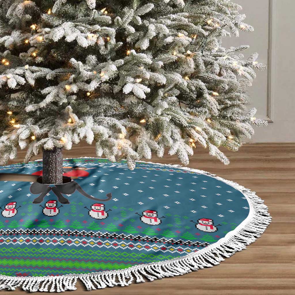 Merry Krampus Christmas Tree Skirt Xmas Holiday Patterns - Wonder Print Shop
