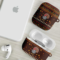 Turkey And WIne Christmas AirPods Case Xmas Holiday Patterns - Wonder Print Shop