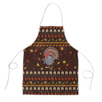 Turkey And WIne Christmas Apron Xmas Holiday Patterns - Wonder Print Shop