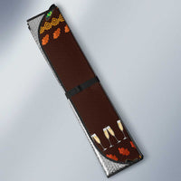 Turkey And WIne Christmas Auto Sun Shade Xmas Holiday Patterns - Wonder Print Shop