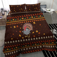 Turkey And WIne Christmas Bedding Set Xmas Holiday Patterns - Wonder Print Shop