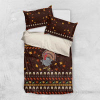 Turkey And WIne Christmas Bedding Set Xmas Holiday Patterns - Wonder Print Shop