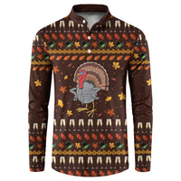Turkey And WIne Christmas Button Sweatshirt Xmas Holiday Patterns - Wonder Print Shop
