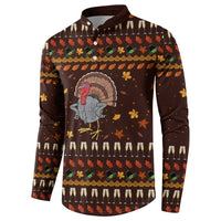 Turkey And WIne Christmas Button Sweatshirt Xmas Holiday Patterns - Wonder Print Shop