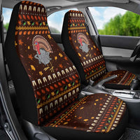 Turkey And WIne Christmas Car Seat Cover Xmas Holiday Patterns - Wonder Print Shop