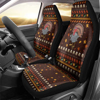 Turkey And WIne Christmas Car Seat Cover Xmas Holiday Patterns - Wonder Print Shop
