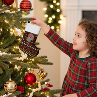 Turkey And WIne Christmas Stocking Xmas Holiday Patterns - Wonder Print Shop