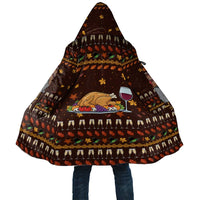 Turkey And WIne Christmas Cloak Xmas Holiday Patterns - Wonder Print Shop