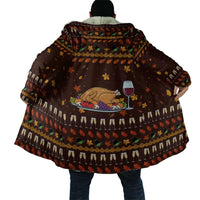 Turkey And WIne Christmas Cloak Xmas Holiday Patterns - Wonder Print Shop