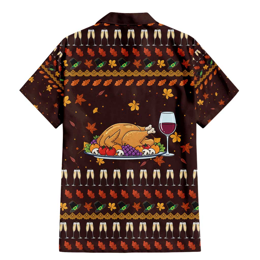 Turkey And WIne Christmas Family Matching Mermaid Dress and Hawaiian Shirt Xmas Holiday Patterns - Wonder Print Shop