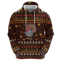 Turkey And WIne Christmas Hoodie Xmas Holiday Patterns - Wonder Print Shop