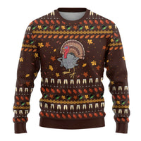 Turkey And WIne Christmas Ugly Christmas Sweater Xmas Holiday Patterns - Wonder Print Shop