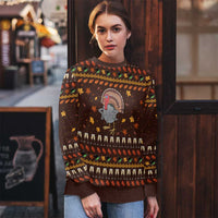 Turkey And WIne Christmas Ugly Christmas Sweater Xmas Holiday Patterns - Wonder Print Shop
