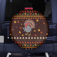 Turkey And WIne Christmas Spare Tire Cover Xmas Holiday Patterns - Wonder Print Shop