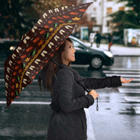 Turkey And WIne Christmas Umbrella Xmas Holiday Patterns - Wonder Print Shop