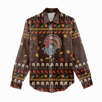 Turkey And WIne Christmas Women Casual Shirt Xmas Holiday Patterns - Wonder Print Shop