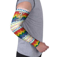 Have A Super Gay Holiday Christmas Arm Sleeves Xmas Holiday Patterns - Wonder Print Shop