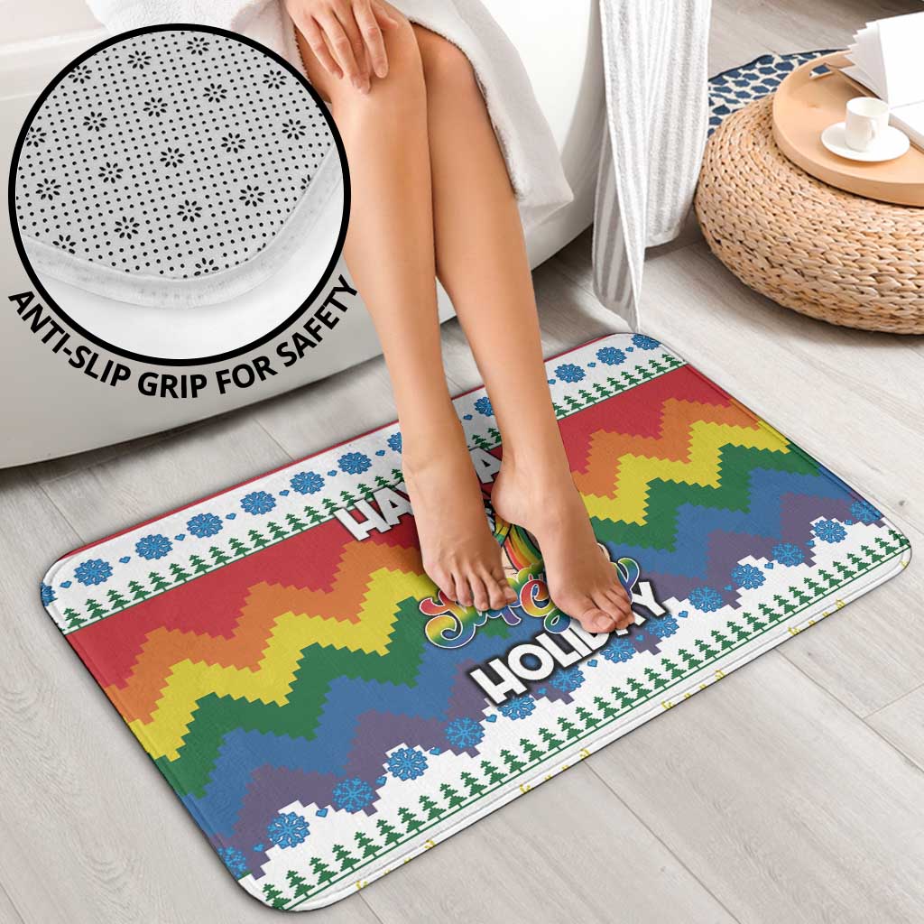 Have A Super Gay Holiday Christmas Bathroom Set Xmas Holiday Patterns - Wonder Print Shop