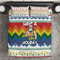 Have A Super Gay Holiday Christmas Bedding Set Xmas Holiday Patterns - Wonder Print Shop
