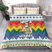 Have A Super Gay Holiday Christmas Bedding Set Xmas Holiday Patterns - Wonder Print Shop